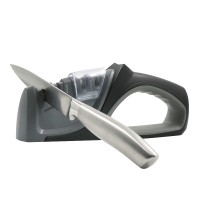 multifunctional 4 in 1 blade sharpener tool 4 stage manual professional stainless steel kitchen chef knife sharpener system