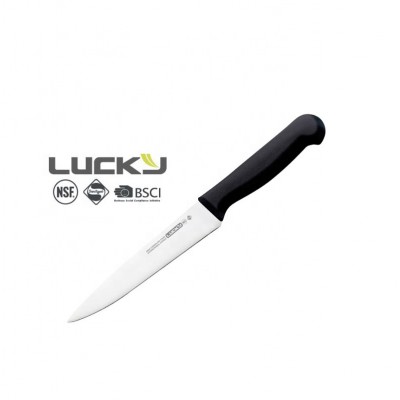 Top selling 6 inch utility knife black PP handle for kitchen